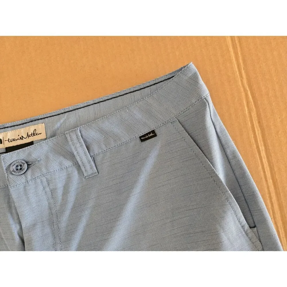 Travis Mathew Bermuda Blus 8” Golf Casual Shorts Men Size 34